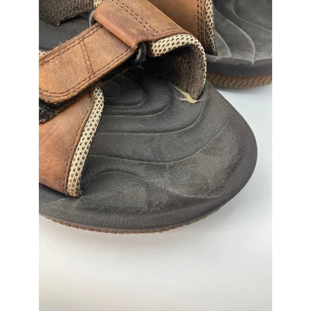 Sperry Top-Sider Leather Sandals Mens Size 10 Brown Hook and Loop Straps Outdoor Sperry Top-Sider Leather Sandals Mens Size 10 Brown Hook and  main image 4